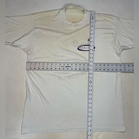 VINTAGE Tottenville High School 1996 Art T-shirt Men XL 90s Single Stitch - Picture 9 of 9